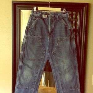 Carhartt denim double knee work dungarees